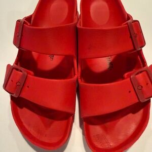 Red Birkenstock Sandals